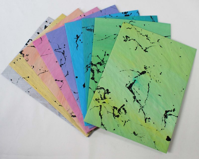 9 enveloppes pastel